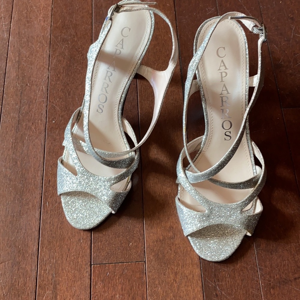 Silver Shimmer Heels